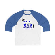 Load image into Gallery viewer, Abe 10 toes 3/4 Sleeve Baseball Tee
