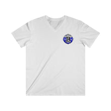 Load image into Gallery viewer, abe patch Fitted V-Neck Short Sleeve Tee
